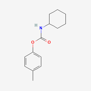 molecular formula C14H19NO2 B11956561 Cyclohexyl-carbamic acid p-tolyl ester 