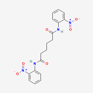 molecular formula C18H18N4O6 B11956599 N(1),N(6)-Bis(2-nitrophenyl)hexanediamide CAS No. 316138-98-4
