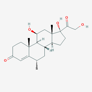 molecular formula C22H32O5 B119566 11-beta,17-alpha,21-Trihydroxy-6-alpha-methylpregn-4-ene-3,20-dione CAS No. 1625-39-4