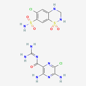 molecular formula C13H16Cl2N10O5S2 B1195660 co-Amilozide CAS No. 68529-45-3