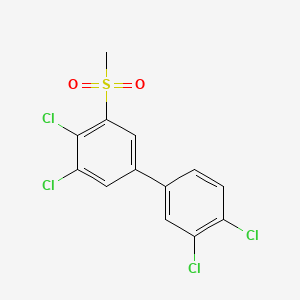 molecular formula C13H8Cl4O2S B1195661 3-Methylsulfonyl-4,5,3',4'-tetrachlorobiphenyl CAS No. 104104-34-9