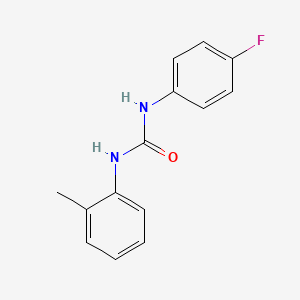 molecular formula C14H13FN2O B11956625 1-(4-Fluorophenyl)-3-(2-methylphenyl)urea CAS No. 13208-38-3