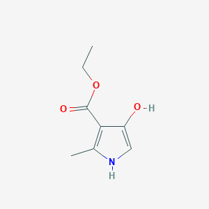 molecular formula C8H11NO3 B11956639 Ethyl 4-hydroxy-2-methyl-1H-pyrrole-3-carboxylate 