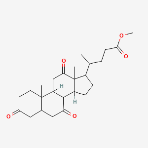 molecular formula C25H36O5 B11956657 Methyl 3,7,12-trioxocholan-24-oate CAS No. 7727-82-4