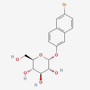 molecular formula C16H17BrO6 B1195666 6-Bromo-2-naphthyl-alpha-D-glucopyranoside CAS No. 25696-57-5