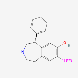 8-iodo-2,3,4,5-tetrahydro-3-methyl-5-phenyl-1H-3-benzazepine-7-ol