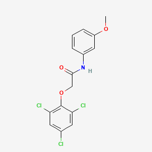 molecular formula C15H12Cl3NO3 B11956693 N-(3-methoxyphenyl)-2-(2,4,6-trichlorophenoxy)acetamide CAS No. 853333-61-6