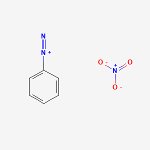 molecular formula C6H5N3O3 B1195670 Benzenediazonium nitrate CAS No. 619-97-6