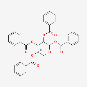 molecular formula C33H26O9 B11956712 alpha-d-Arabinose tetrabenzoate CAS No. 22435-09-2