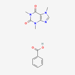 molecular formula C15H16N4O4 B1195672 Caffeine benzoate CAS No. 5743-17-9