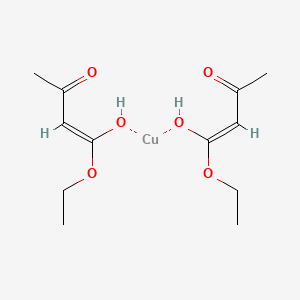 molecular formula C12H20CuO6 B11956721 Ethyl acetoacetate, copper derivative 