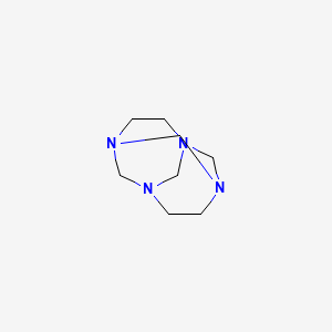 molecular formula C8H16N4 B1195676 1,3,6,8-四氮杂三环[4.4.1.13,8]十二烷 CAS No. 51-46-7