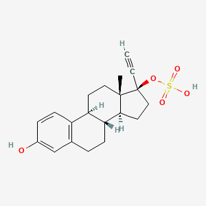 molecular formula C20H24O5S B1195678 Ethinylestradiol-17-sulfate CAS No. 75803-36-0