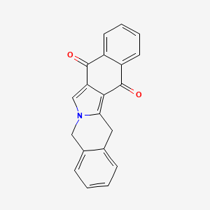 molecular formula C20H13NO2 B1195684 Mitoquidone CAS No. 91753-07-0
