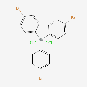 molecular formula C18H12Br3Cl2Sb B11956957 Dichlorotris(4-bromophenyl)antimony CAS No. 125716-16-7