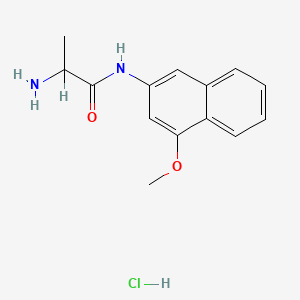 molecular formula C14H17ClN2O2 B11956964 H-Ala-4mbetana hcl 