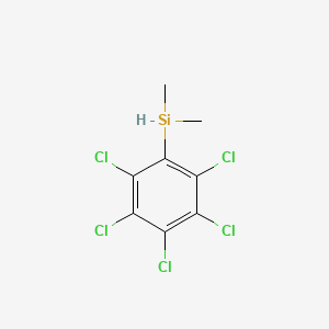 molecular formula C8H7Cl5Si B11956980 Dimethyl(pentachlorophenyl)silane CAS No. 18713-24-1