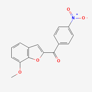 molecular formula C16H11NO5 B1195699 (7-Methoxy-2-benzofuranyl)-(4-nitrophenyl)methanone 