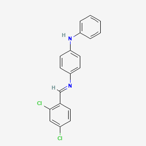 molecular formula C19H14Cl2N2 B11957028 N-(2,4-Dichlorobenzylidene)-N'-phenyl-1,4-phenylenediamine 