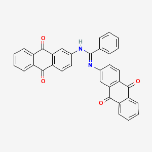 molecular formula C35H20N2O4 B11957030 N,N'-Bis(2-anthraquinonyl)benzamidine CAS No. 103391-21-5