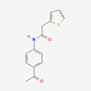 N-(4-acetylphenyl)-2-thiophen-2-ylacetamide