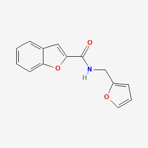 molecular formula C14H11NO3 B1195707 N-(呋喃-2-基甲基)-1-苯并呋喃-2-甲酰胺 