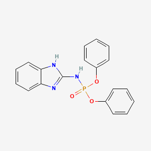 molecular formula C19H16N3O3P B11957088 diphenyl 1H-benzimidazol-2-ylamidophosphate CAS No. 882865-02-3