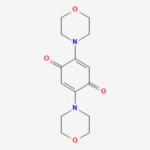molecular formula C14H18N2O4 B11957104 2,5-Dimorpholino-1,4-benzoquinone CAS No. 3421-18-9