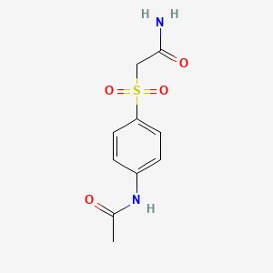 molecular formula C10H12N2O4S B11957113 2-(4-Acetamidophenyl)sulfonylacetamide CAS No. 90870-32-9