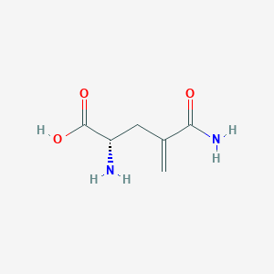 molecular formula C6H10N2O3 B1195712 4-Methylene-L-glutamine CAS No. 31138-12-2