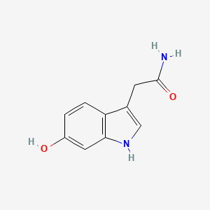 molecular formula C10H10N2O2 B1195713 6-hydroxy-1H-indole-3-acetamide CAS No. 192184-73-9