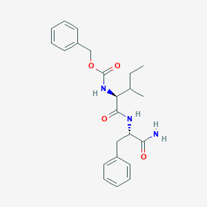 molecular formula C23H29N3O4 B11957133 Carbobenzyloxy-l-isoleucyl-l-phenylalaninamide CAS No. 102638-70-0