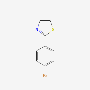 molecular formula C9H8BrNS B11957140 Thiazole, 4,5-dihydro-2-(4-bromophenyl)- CAS No. 96159-83-0