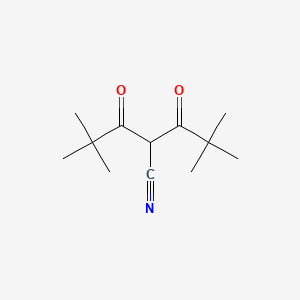 molecular formula C12H19NO2 B1195716 2-(2,2-Dimethylpropanoyl)-4,4-dimethyl-3-oxopentanenitrile 