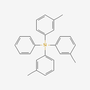 molecular formula C27H26Si B11957174 Phenyltri-m-tolylsilane 
