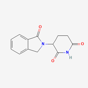 molecular formula C13H12N2O3 B1195719 3-(1,3-二氢-1-氧代-2h-异吲哚-2-基)-2,6-哌啶二酮 CAS No. 26581-81-7