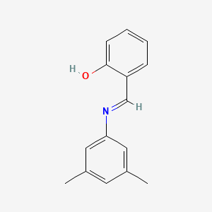 molecular formula C15H15NO B11957191 alpha-(3,5-Xylylimino)-O-cresol CAS No. 14526-02-4