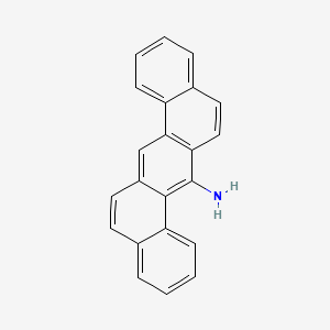 molecular formula C22H15N B11957207 DIBENZ(a,h)ANTHRACENE, 7-AMINO- CAS No. 63041-30-5