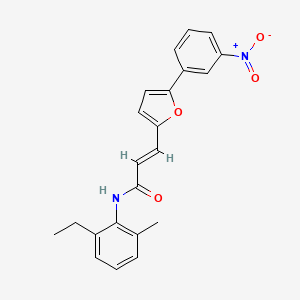 molecular formula C22H20N2O4 B11957225 N-(2-Ethyl-6-methylphenyl)-3-(5-(3-nitrophenyl)furan-2-yl)acrylamide CAS No. 853351-31-2