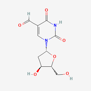 molecular formula C10H12N2O6 B1195723 5-Formyl-2'-deoxyuridine CAS No. 4494-26-2