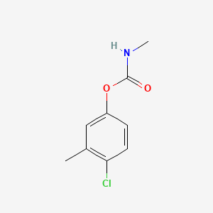 molecular formula C9H10ClNO2 B11957302 Carbamic acid, methyl-, 4-chloro-m-tolyl ester CAS No. 2589-65-3
