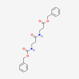molecular formula C21H24N2O5 B11957315 Carbobenzyloxy-beta-alanyl-beta-alanine benzyl ester CAS No. 30593-20-5