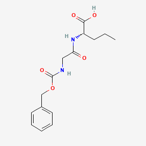 molecular formula C15H20N2O5 B11957328 Z-Gly-nva-OH 
