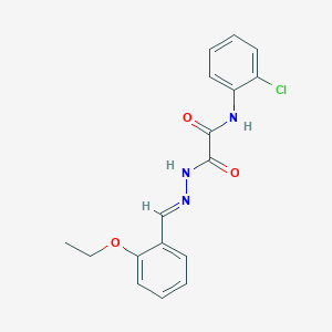 molecular formula C17H16ClN3O3 B11957364 N-(2-Chlorophenyl)-2-(2-(2-ethoxybenzylidene)hydrazino)-2-oxoacetamide CAS No. 597548-15-7