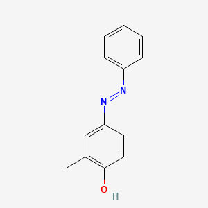 molecular formula C13H12N2O B11957391 Phenol, 2-methyl-4-(phenylazo)- CAS No. 621-66-9