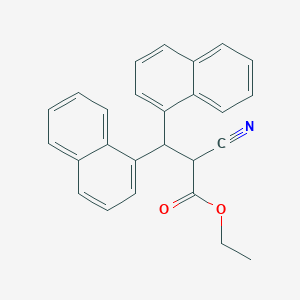 molecular formula C26H21NO2 B11957428 Ethyl 2-cyano-3,3-di(naphthalen-1-yl)propanoate CAS No. 62875-52-9