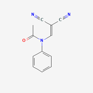 molecular formula C12H9N3O B11957439 N-(2,2-Dicyanovinyl)-acetanilide CAS No. 115096-72-5