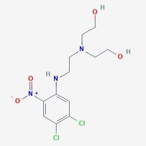 molecular formula C12H17Cl2N3O4 B11957453 N,N-Bis(2-hydroxyethyl)-N'-(4,5-dichloro-2-nitrophenyl)ethylenediamine CAS No. 91562-08-2