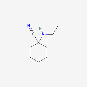 molecular formula C9H16N2 B11957457 1-(Ethylamino)cyclohexanecarbonitrile CAS No. 22912-24-9
