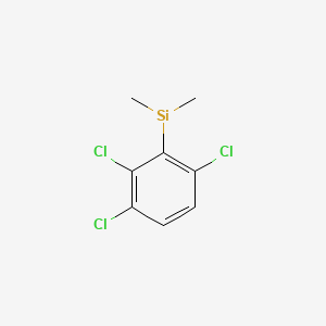 molecular formula C8H8Cl3Si B11957467 Dimethyl(2,3,6-trichlorophenyl)silane CAS No. 33415-37-1